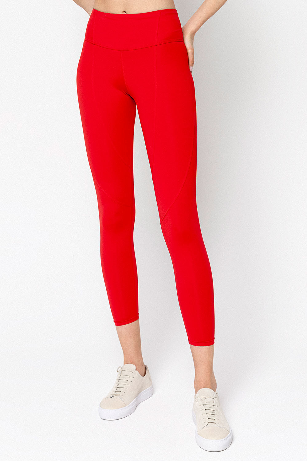 Swirl Crop Leggings - #color_hibiscus