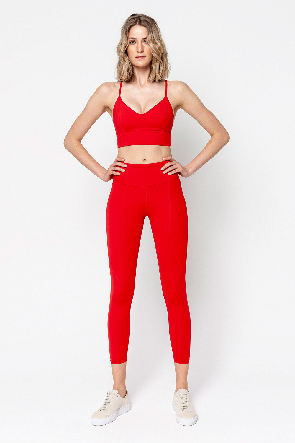 Swirl Crop Leggings - #color_hibiscus