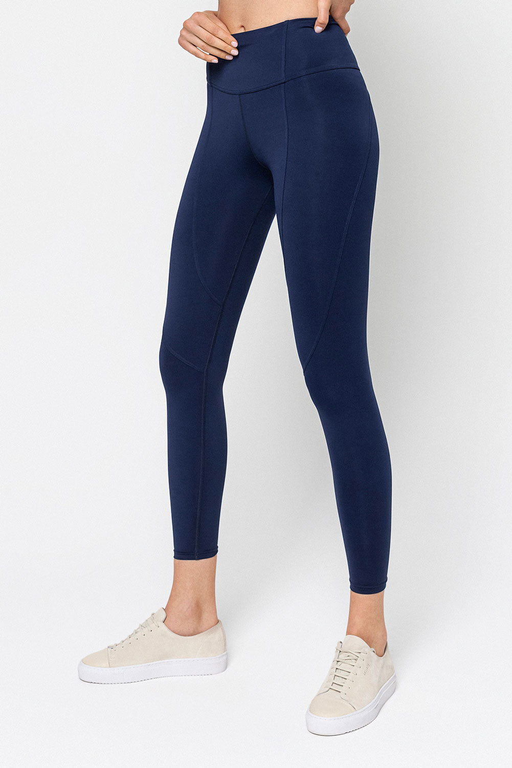 Swirl Crop Leggings - #color_blue