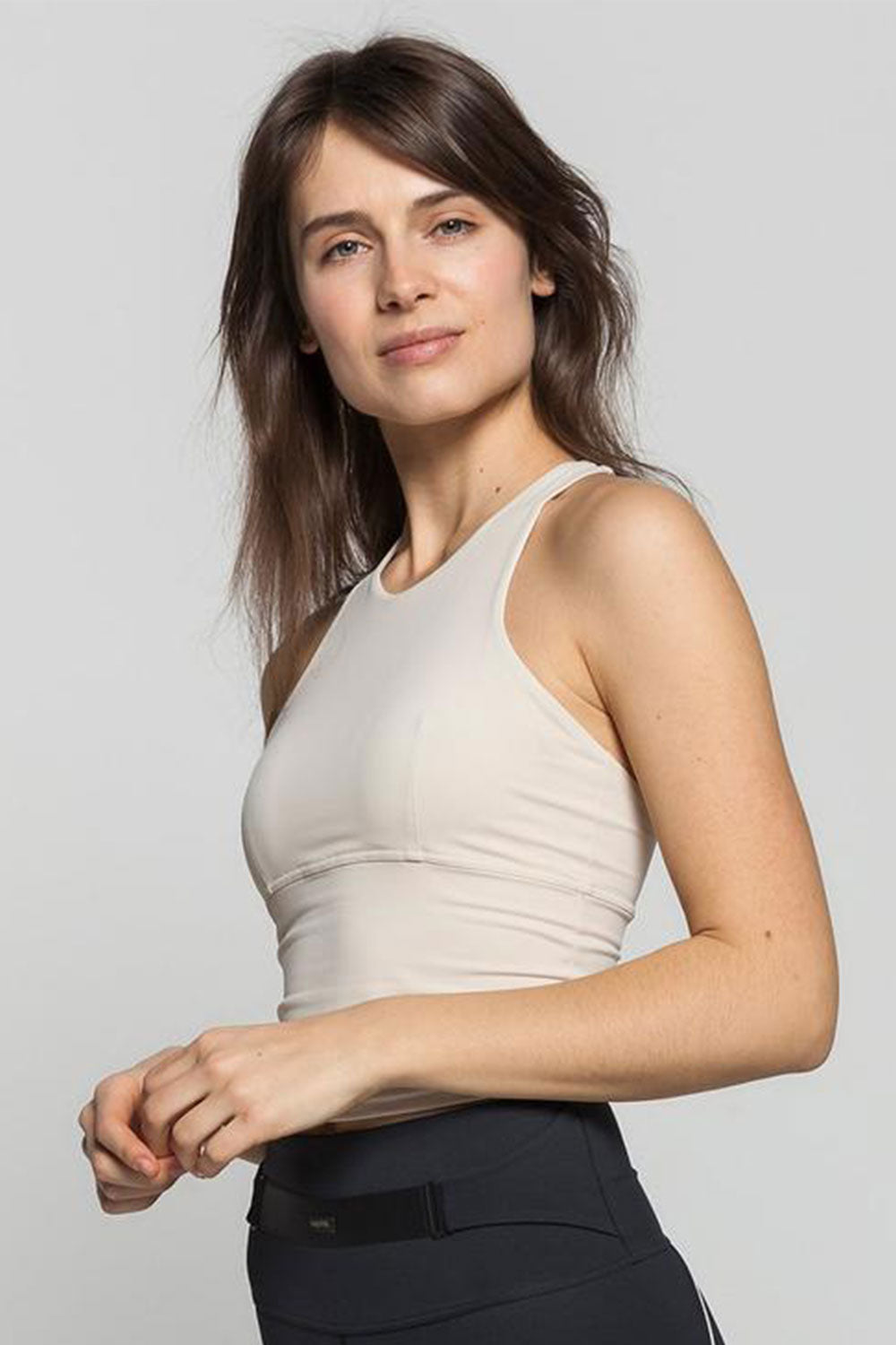 Vanity Tank with built-in Bra - #color_ivory